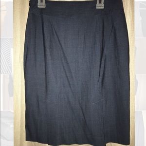 Navy Banana Republic Pencil Skirt, petite